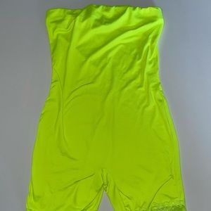 Neon green romper